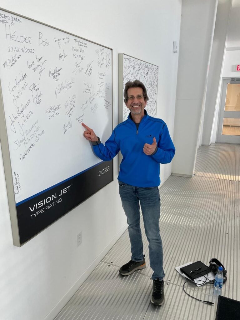 vision jet type rating signature wall 